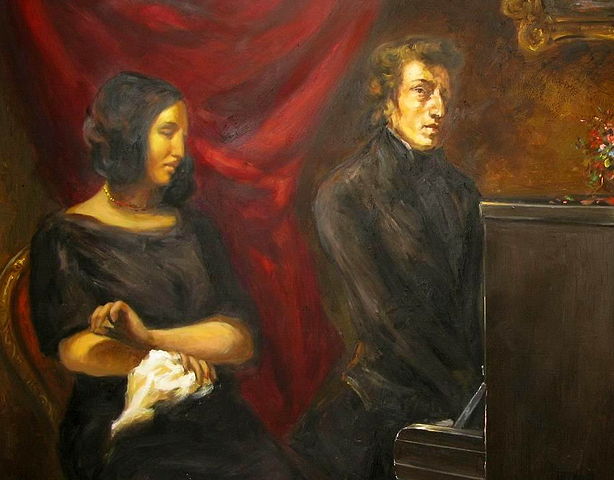 Portret Fryderyka Chopina i George Sand